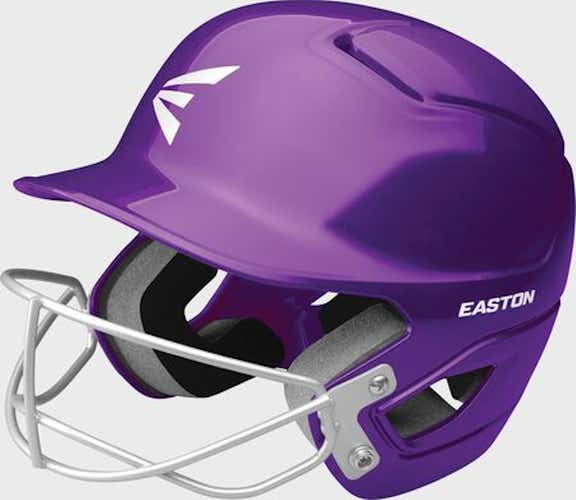 New Easton Alpha Softball Batting Helmet W Mask M L Purple 6 5 8 - 7 1 4