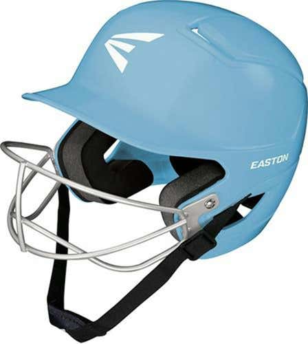 New Easton Alpha Softball Batting Helmet W Mask M L Carolina Blue 6 5 8 - 7 1 4