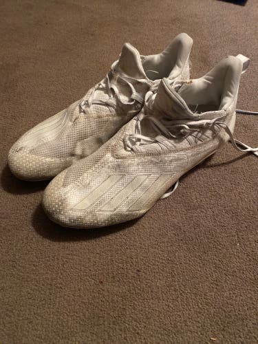 White Unisex Molded Cleats Adidas Cleats