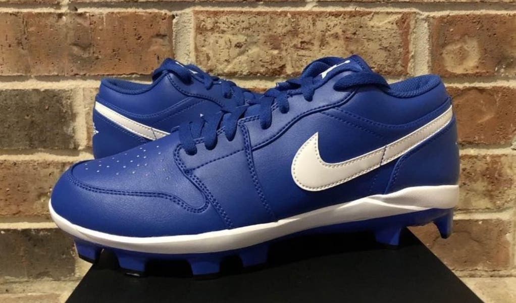 Nike Jordan 1 Retro MCS Low Game Royal Cleats Size 12 Size 12 - Air Jordan 1 Retro MCS Low Game Royal/Black/White  main image 4