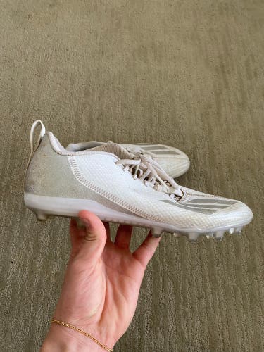 White Men's Molded Cleats Adidas Cleats