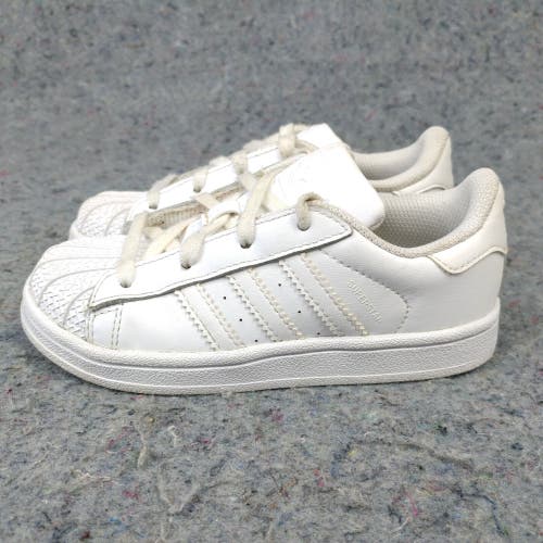Adidas Superstar Baby Shoes Size 10C Boys Girls Sneakers Shell Toe White