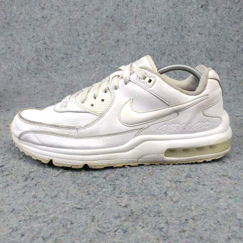 Nike Air Max Wright 3 Mens 10.5 Running Shoes White Leather Low Top 687974-100