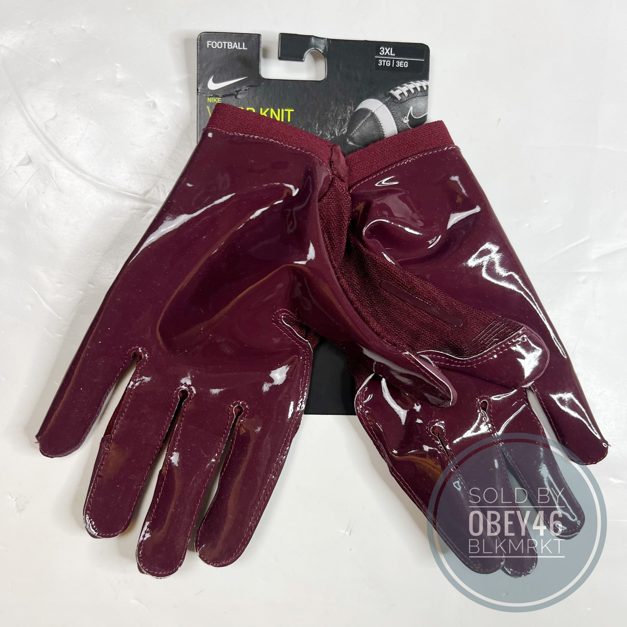 NIKE MAGNIGRIP ELITE REMIX PRO FOOTBALL GLOVES NAVY XL