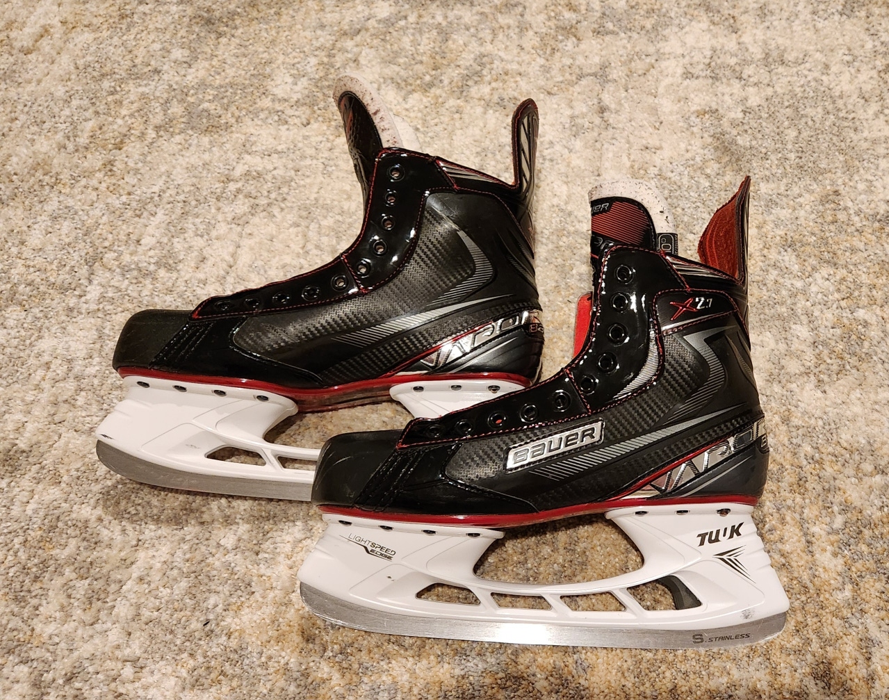 Senior Used Bauer Vapor X2.7 Hockey Skates Regular Width 10