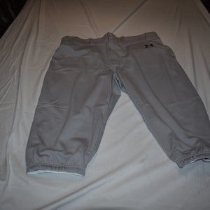 NEW - Under Armour Gameday Vanish Knicker Baseball Pants, Gray, 2XL