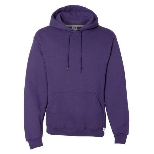 Russell Athletic Youth Unisex Dri Power Size M Purple Hooded Sweatshirt New