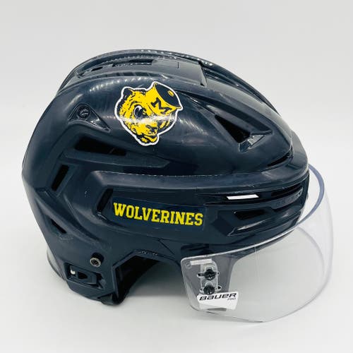 University of Michigan Bauer REAKT 150 Hockey Helmet-Medium-Bauer Pro Visor