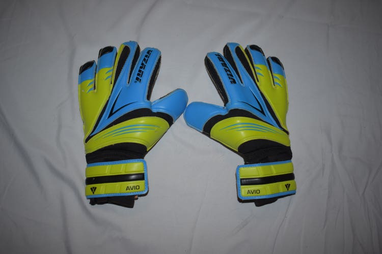 Vizari Soccer Avio Goalie Gloves, Blue/Green, Small
