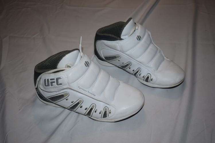 UFC Boxing Shoes w/ Fight Impact Technology by Ringstar, White, Size 7.0
