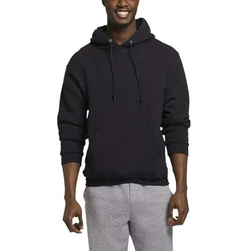 Russell Athletic Mens Dri Power Size XSmall Black Fleece Hooded Sweatshirt New