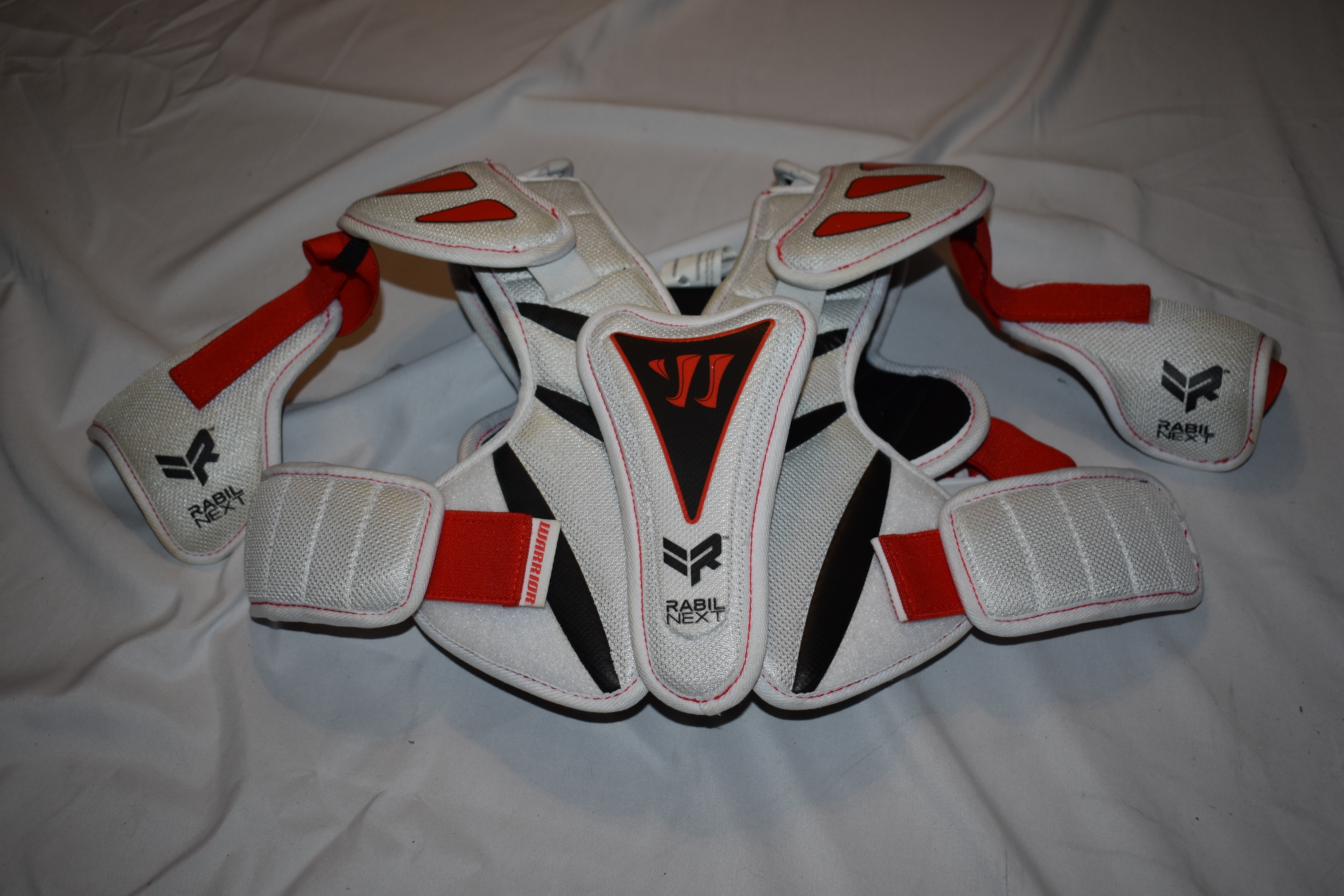 Warrior Rabil Next Lacrosse Shoulder Pads, Youth Small - Great Condition!