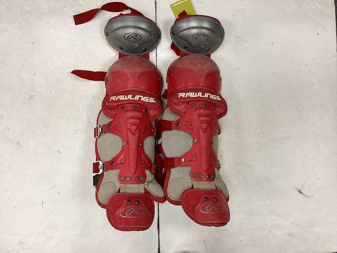 Used Rawlings Junior Catcher's Leg Guards