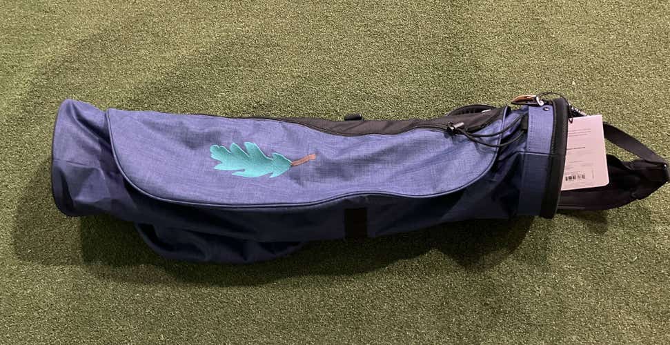 Titleist Sunday Carry Bag Blue Black 2-Way Divide Single Strap Golf Bag NEW!