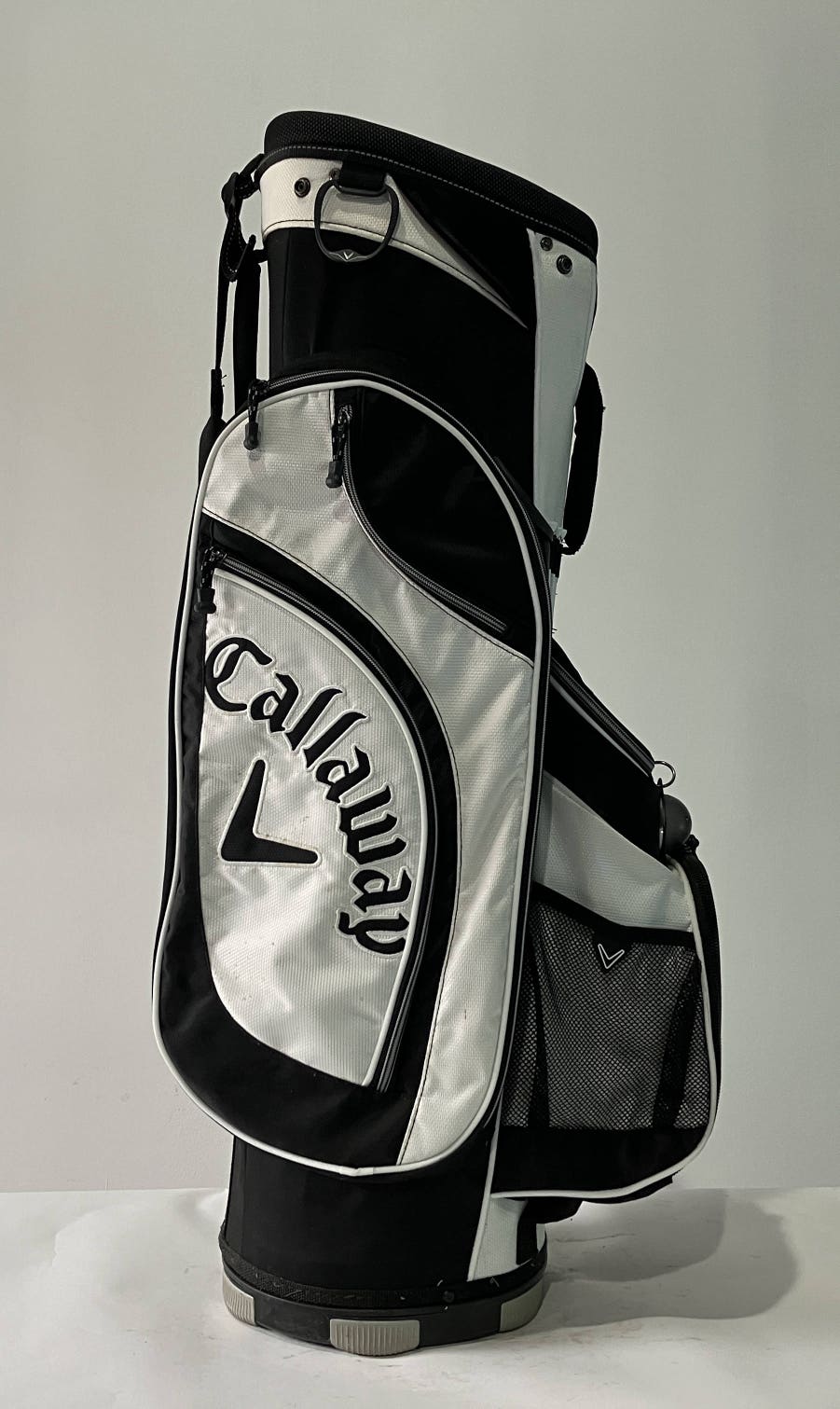 Callaway Org 7 Cart Bag Black White 7-Way Divide Single Strap Golf Bag