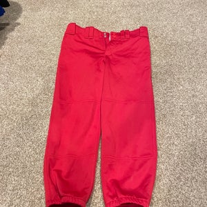 Red Used Small Mizuno Game Pants