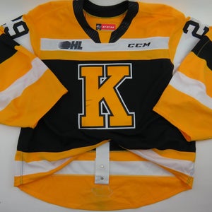 CCM Kingston Frontenacs OHL CHL Pro Stock Game Worn Used Hockey Jersey 58 GOALIE Dugas