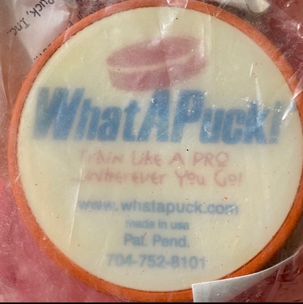 WhatAPuck Off-Ice Hockey Training Aid - Orange Weighted Puck