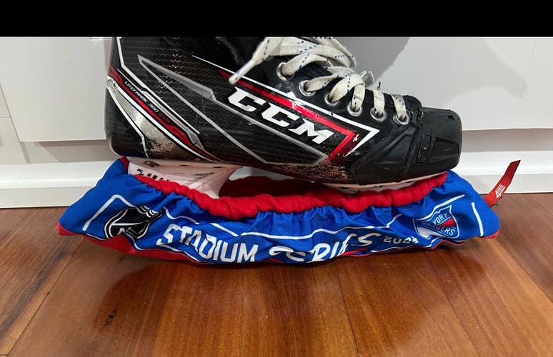 2 PAIR 2024 Stadium Series New York Rangers Skate Soakers Covers Protectors Team Player Issue