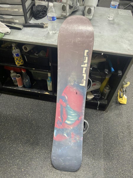 Used Burton Punch 128 Cm Boys Snowboard Combo