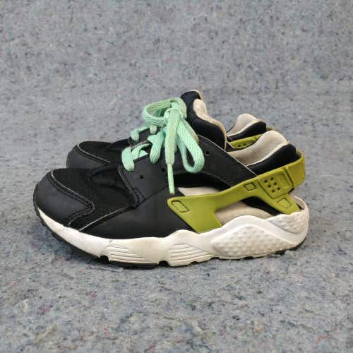 Nike Air Huarache Running Shoes Size 11C Baby Sneakers Low Top Black NO INSOLES