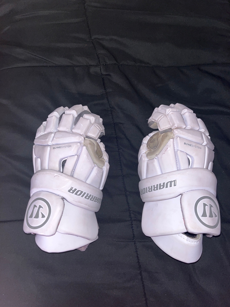 Used  Warrior Large Burn Lacrosse Gloves