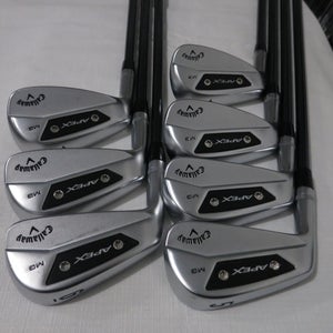 Callaway 2024 Apex MB Iron Set - 5-PW, AW - Regular Flex Graphite - MINT - LH