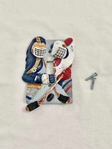 VINTAGE HOCKEY LIGHT SWITCH COVER