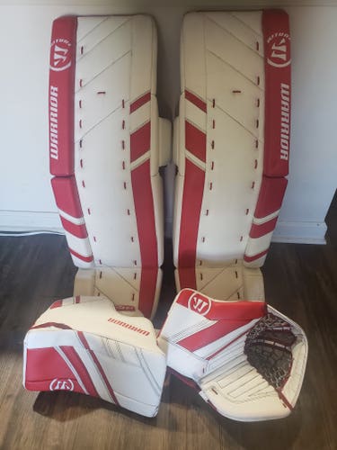 Used 36" +1.5 Warrior Pro Ritual G3 Senior Goalie Full Set Pro Stock