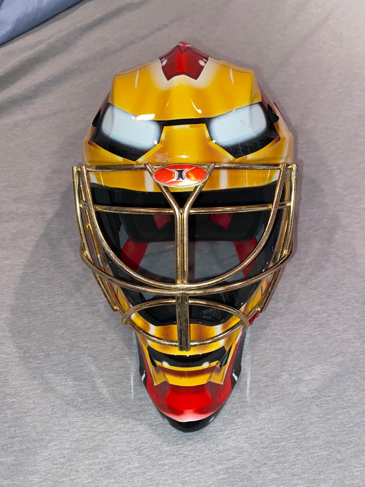 Used Itech 1400 Marvel Hero Iron Man Goalie Mask- Senior
