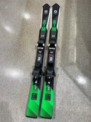 Used Volkl RTM 8.0 130 cm Skis + FDT TP 10 Bindings