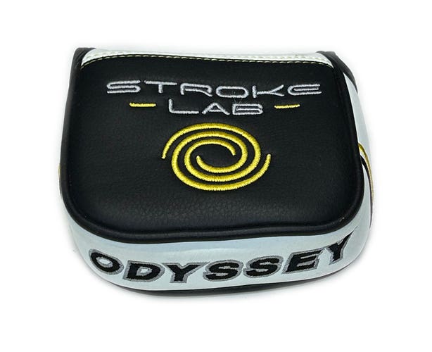 Odyssey Stroke Lab White/Black/Yellow Square Mallet Putter Headcover