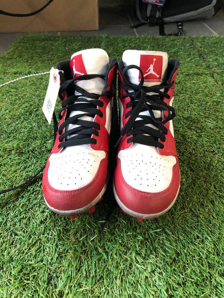 Used Men's 7.5 Nike Jordan 1 Retro MCS High Baseball Cleats