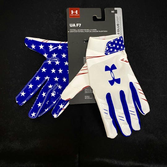 New Under Armour F7 Freedom Limited Edition Football Gloves Senior Medium