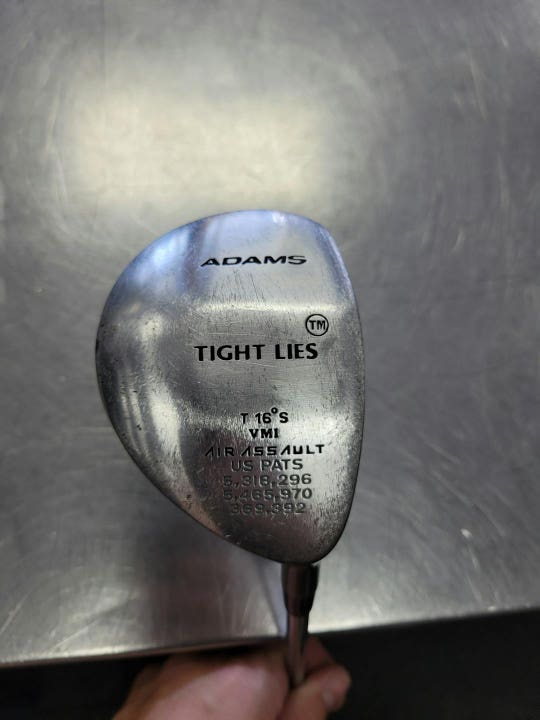 Used Adams Golf 16 Deg Tight Lies 3 Wood Regular Flex Steel Shaft Fairway Woods