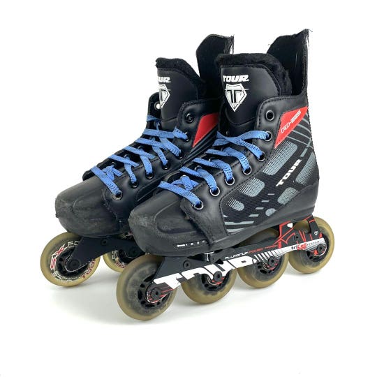 Used Tour Skate Fb-225 Roller Hockey Skates Adjustable Sizes 1-4