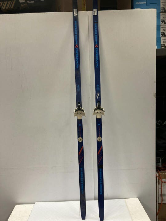 Used Fischer 210 Crown 75 Mm Binding 210 Cm Men's Cross Country Ski Combo