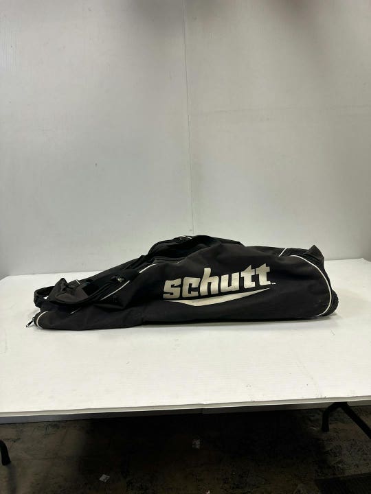 Used Schutt Wheel Bag Black Baseball And Softball Equipment Bags