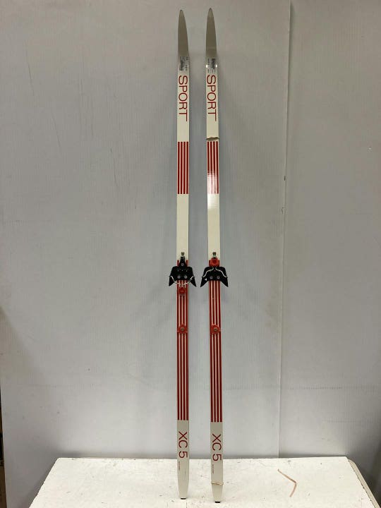 Used Sport 185cm 75 Mm 185 Cm Men's Cross Country Ski Combo