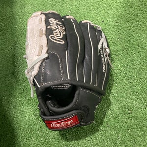 Black Used Rawlings Sure Catch Left Hand Throw Baseball Glove 10.5"