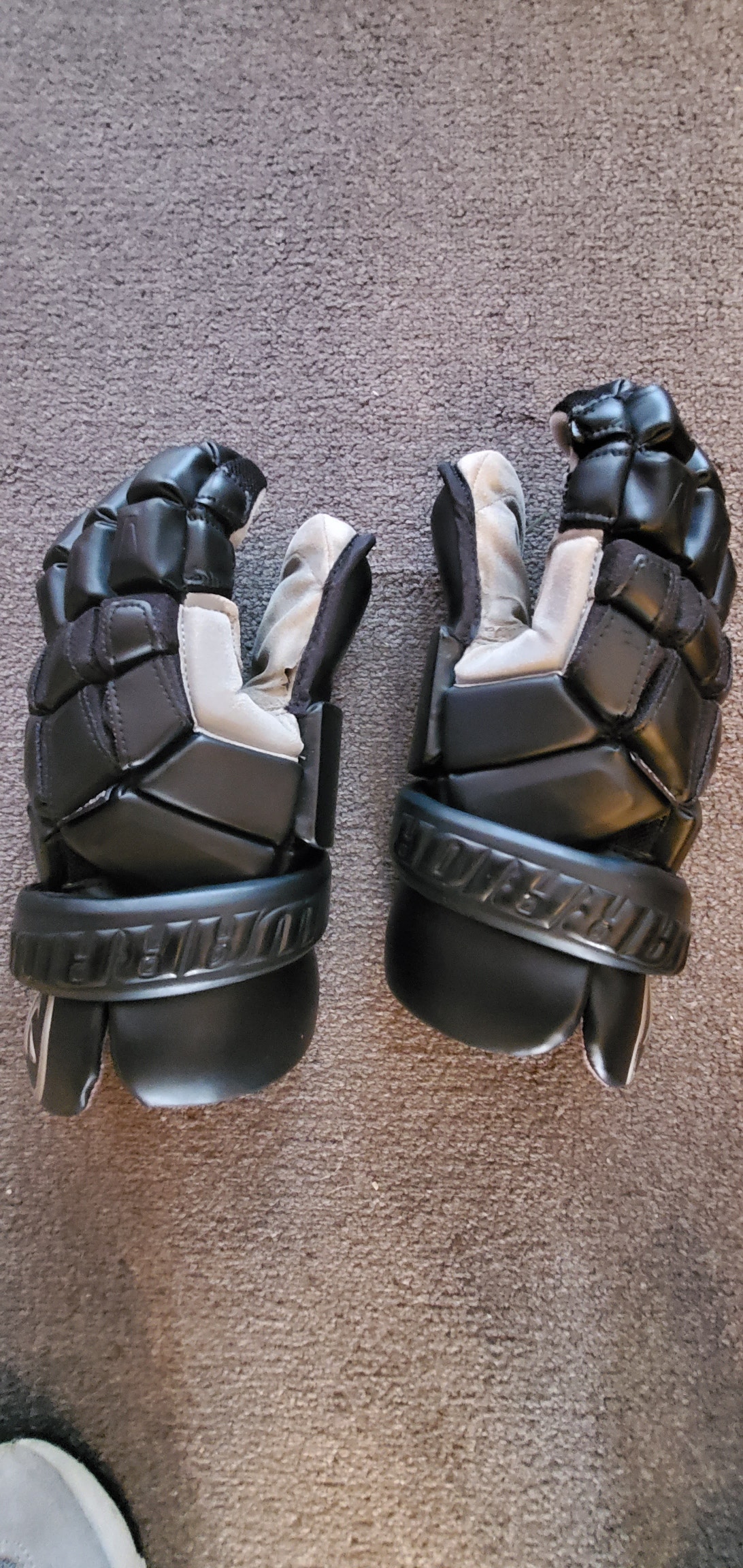 Used Goalie Warrior Nemesis Lacrosse Gloves Large