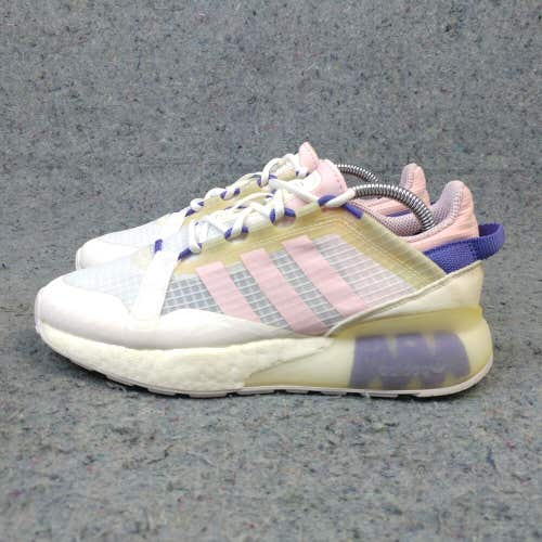 Adidas ZX2K Boost Pure Womens 6.5 Running Shoes Low Top Sneakers Purple GZ7874