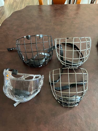 LOT of Bauer Cages/Shield and ITECH Cage