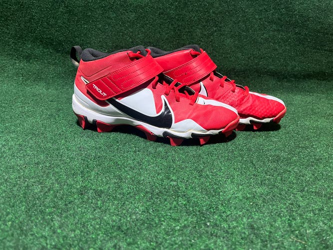 Red Adult Molded Cleats High Top Force Zoom Trout 7 Pro
