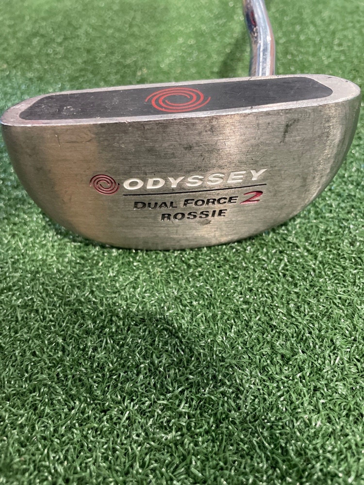 Used Men's Odyssey Dual Force Rossie II Right Handed Mallet Putter 35"
