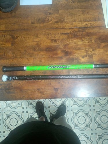 Combat "Showtime" Box Lacrosse Shaft (Composite) very rare/GREEN SHAFT only!