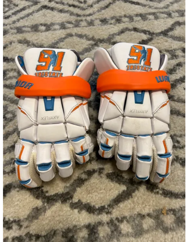 Lightly used Player's Warrior EVO QX Lacrosse Gloves