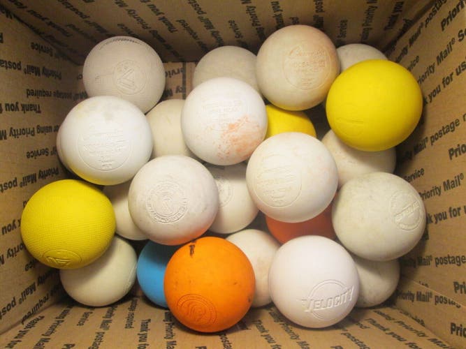 Used lacrosse balls