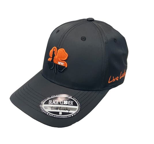 NEW Black Clover Live Lucky New York Classic Black Adjustable Golf Snapback Hat