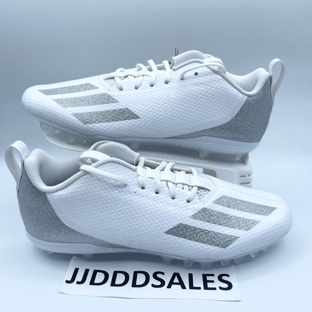 Adidas Adizero Spark Pearlized Pack Football Cleats White GY4521 Men’s Sz 10   New